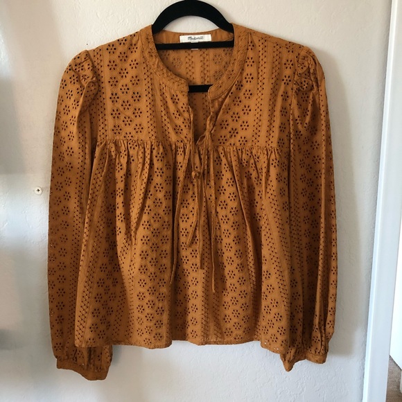 Madewell Tops - Madewell Eyelet Top sz M